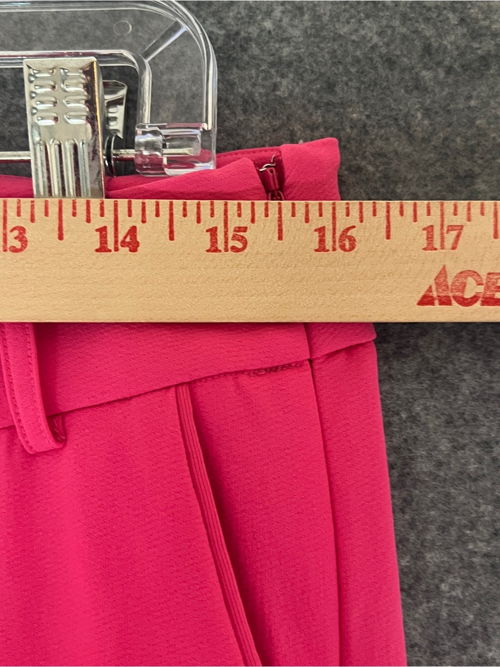 GOLFTINI Hot Pink Straight Leg Golf Pants Stretch Slash Pockets Hem Notch Size M - Picture 10 of 15